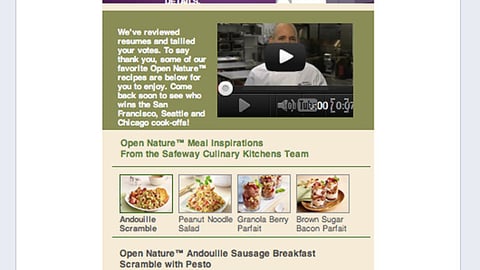 Safeway 'Next Chef' Facebook Page