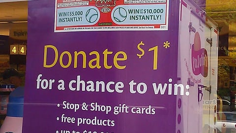Stop & Shop 'Triple Winner' Window Poster