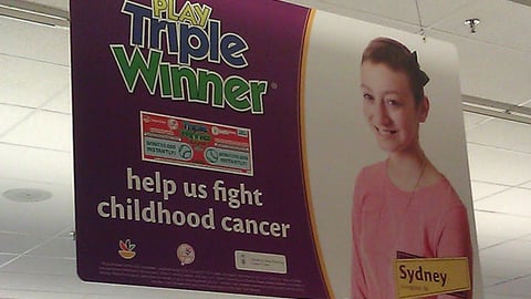 Stop & Shop 'Triple Winner' Ceiling Sign