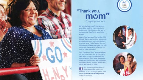 P&G 'Thank You, Mom' Ad