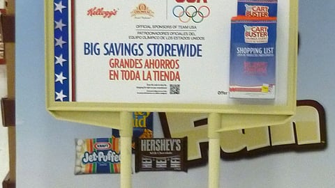 Kroger 'Home Team' Stanchion Sign
