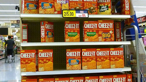 Kroger 'Home Team' Cheez-It Endcap