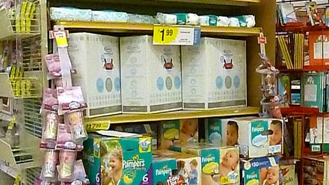 Pampers Olympics Endcap