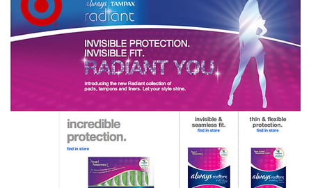 P&G Radiant Target.com Page