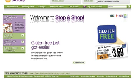 Stop & Shop 'Gluten Free' Carousel Ad