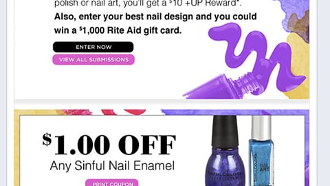 Rite Aid 'Nail Extravaganza' Facebook Page
