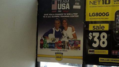 Dollar General 'Team USA' Window Poster