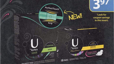 U by Kotex Walmart 'Protection' FSI