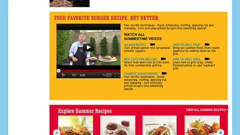 Jewel-Osco 'Grill On' Landing Page