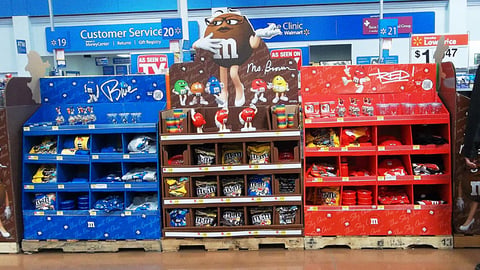M&M's Spokescandy Walmart Pallet Train