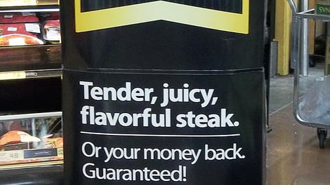 Walmart 'USDA Choice' Steak Standee