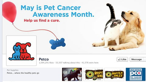 Petco 'Pet Cancer Awareness' Facebook Page