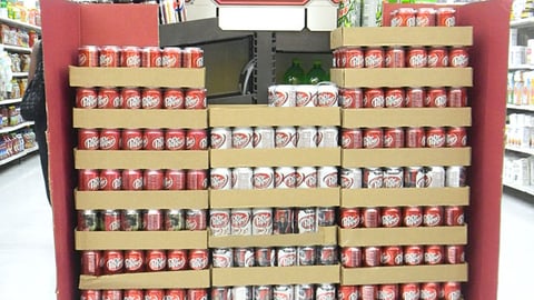 Walmart Dr Pepper 'Avengers' Endcap
