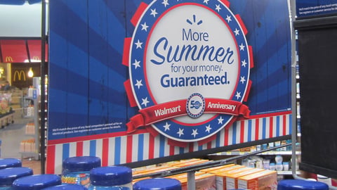 Walmart 'More Summer for Your Money' Sign