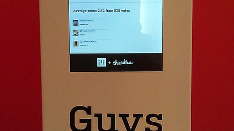 Gap Threadless Digital Sign