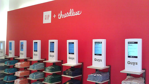 Gap Threadless Digital Signs
