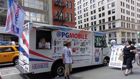 P&G Walmart '@PGMobile' Van