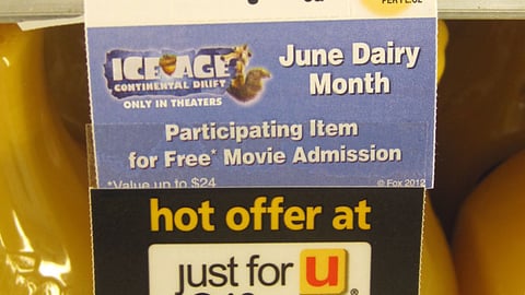 Dominick's 'June Dairy Month' Price Label