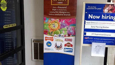 PetSmart 'Toy Chest' Standee