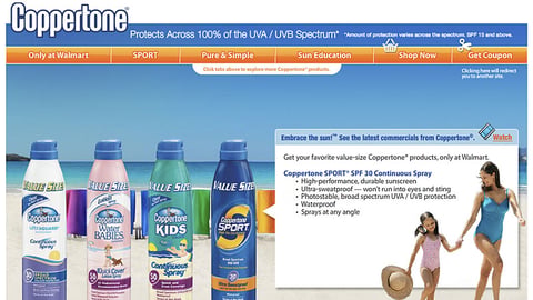 Coppertone Walmart.com Brand Showcase