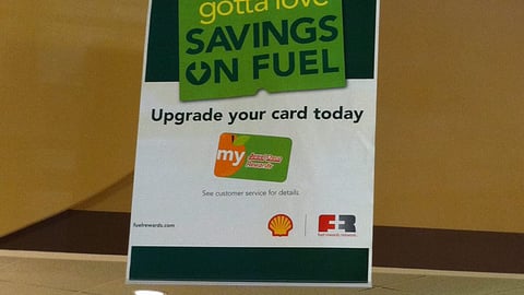 Jewel-Osco 'Fuel Rewards' Ceiling Sign
