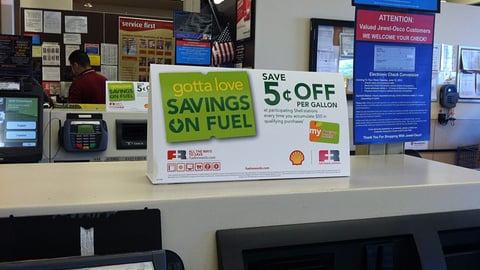 Jewel-Osco 'Fuel Rewards' Table Tent
