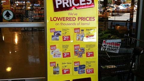 Jewel-Osco 'Gotta Love Lower Prices' Standee