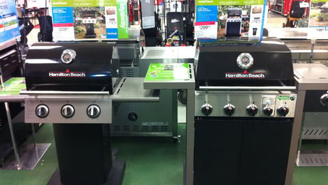 Sears Hamilton Beach Grills Display