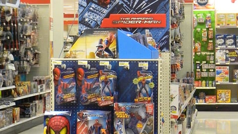 Target 'Spider-Man' Toy Endcap Display