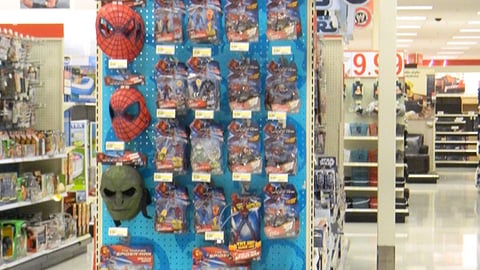Target 'Spider-Man' Toy Endcap