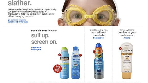 Target.com 'Sun-Shining' Landing Page