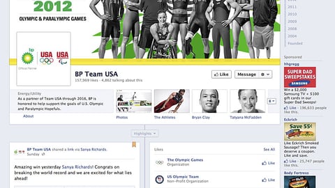 BP Team USA Facebook Page
