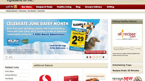 Safeway 'June Dairy Month' Carousel Ad