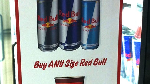 7-Eleven Red Bull Black Friday Incentive Sign