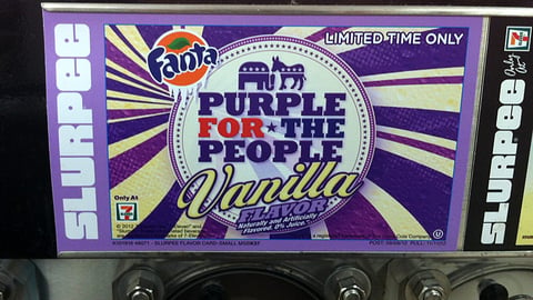 Slurpee Fanta 'Purple for the People' Translite