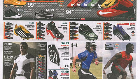 Dick's 'PACE' Football Circular Footer