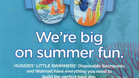 Huggies Little Swimmers Walmart 'Pool Bag Peek' Ad