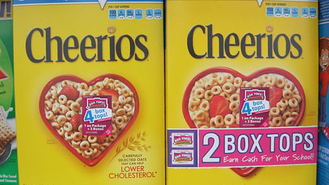 Cheerios Walmart 'Box Tops' Packaging