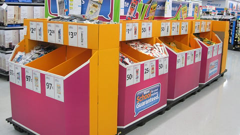 Walmart 'More School for Your Money' Pallet Train