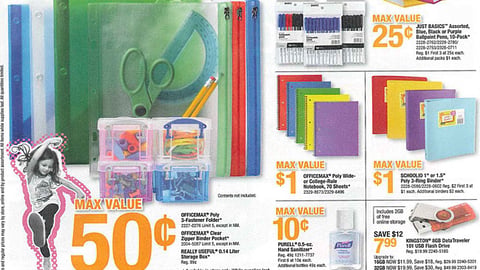 OfficeMax Back-to-School Circular Cover