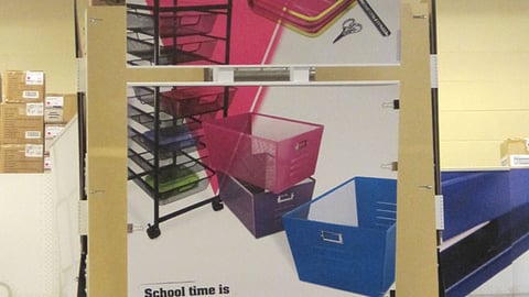 Office Depot 'Be Inspired' Back-to-School Endcap Header