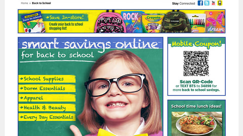 Dollar General Back to School Web Page