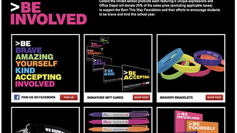 Office Depot Born This Way Webpage