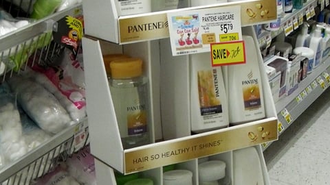 Pantene 'Go Gold' Floorstand