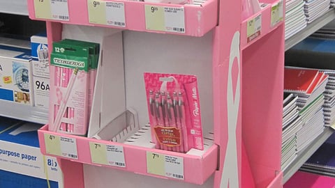 Staples 'Go Pink' Floorstand