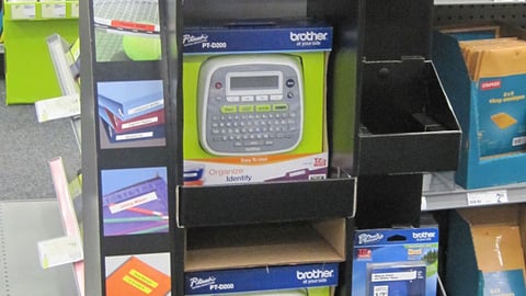 P-Touch Staples Back-to-School Floorstand