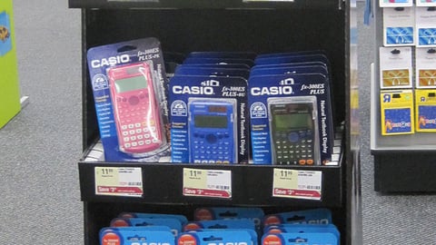 Casio Staples Back-to-School Floorstand
