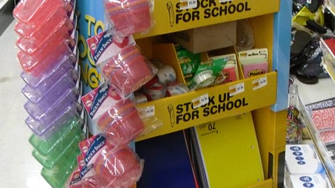 Pathmark 'Back to School' Supplies Floorstand