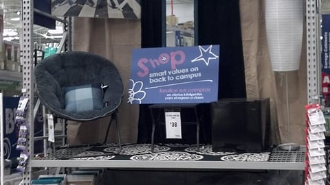 Lowe's 'Back to Campus' Endcap