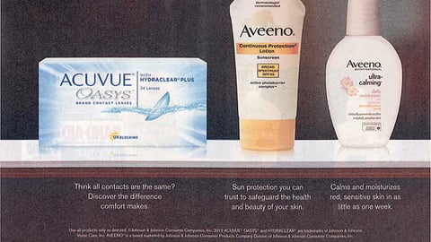 Aveeno Acuvue 'Discover Your Confidence' FSI